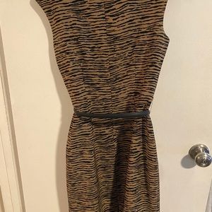 Animal Print Calvin Klein Knee-Length Dress